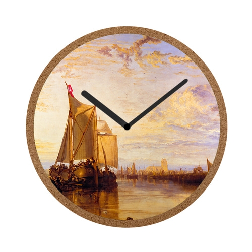 출시특가]고화질 메탈 포토 시계 천연코르크 세계 명화 벽시계 ☆원형 대형☆