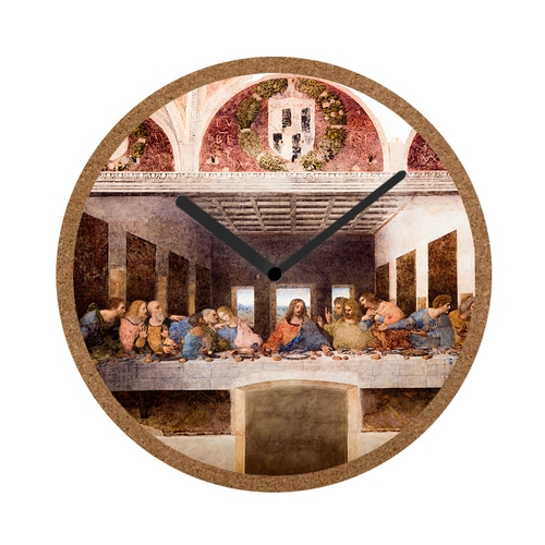 출시특가]고화질 메탈 포토 시계 천연코르크 세계 명화 벽시계 ☆원형 대형☆