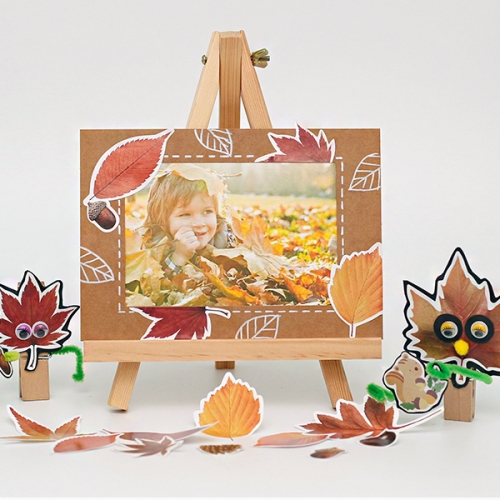 가을 나뭇잎 스티커(2종)