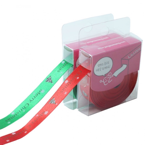 (라라뷰 롤리본) 크리스마스 리본 골직 2색 10yd 15mm