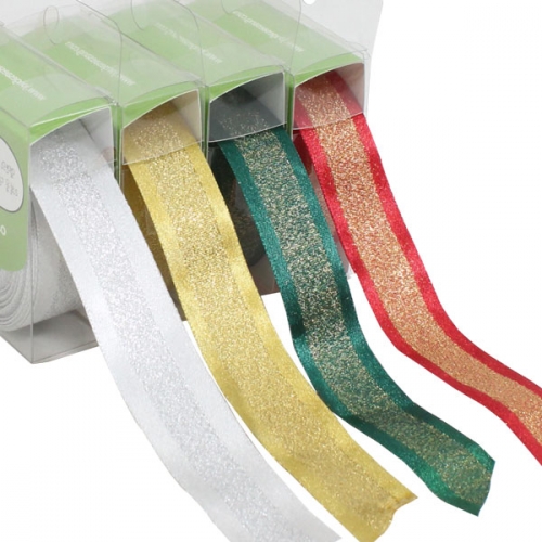 (라라뷰) 메탈릭 주자 리본 10yd_15/25mm