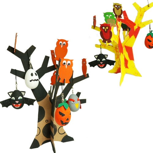 행운 부엉이와 할로윈 나무 꾸미기 (10인용)
