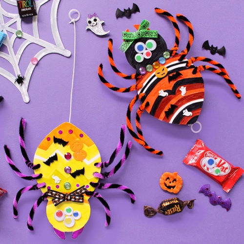 움직이는 할로윈 거미 5set