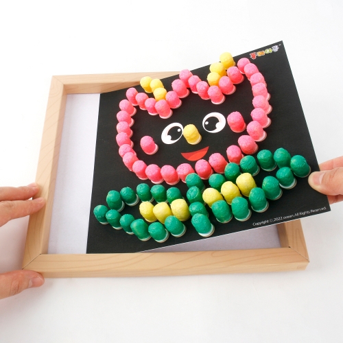 미니플레이콘액자만들기5인용-도트아트(6종-선택1)