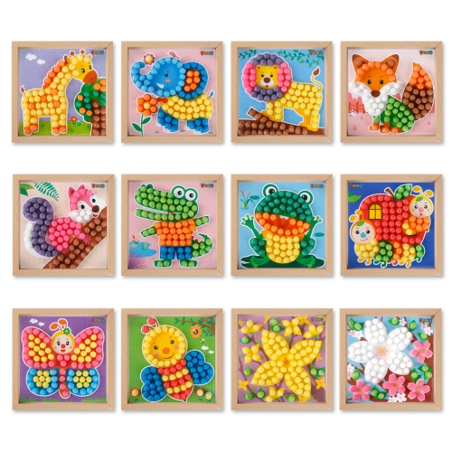 미니플레이콘액자만들기5인용-모자이크(18종-선택1)