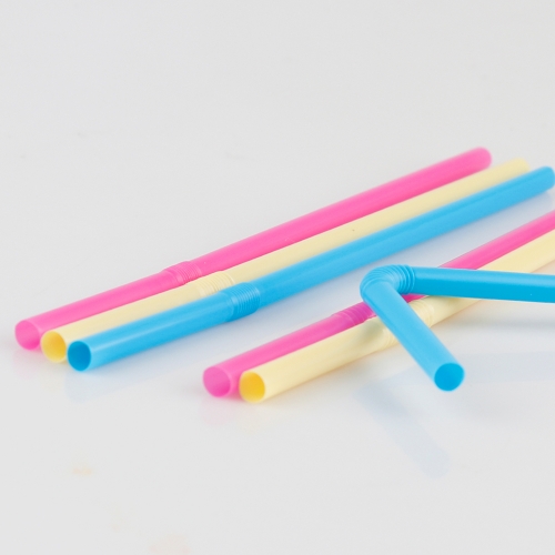 [메이크문구]주름빨대 7mm 파스텔혼합