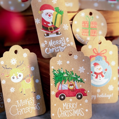 크리스마스 택 선물포장 (10pcs)