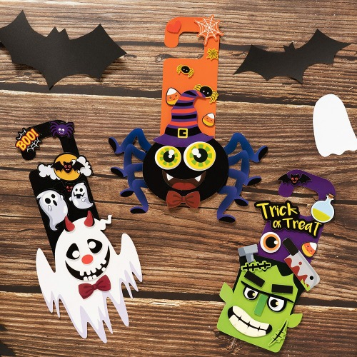 217 할로윈 파티 종이 방문걸이 만들기 6종 인테리어 장식