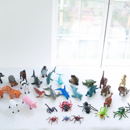 (퍼니소피) 소프트 말랑 동물모형 (소) 39pcs