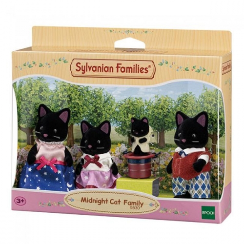 실바니안 미드나잇 고양이 가족