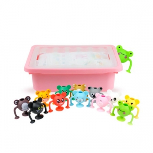 실리콘 애니멀 자석 블록 82p