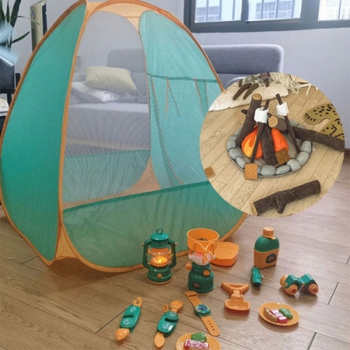 캠핑 용품 텐트 & 모닥불 불멍 역할 놀이 종합 풀세트