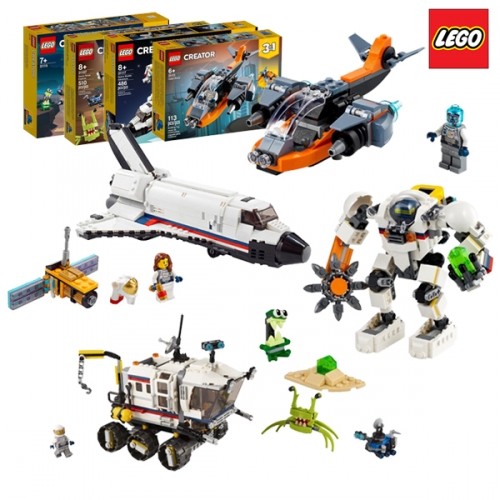 레고 크리에이터 3in1 뉴 우주탐험세트 31117, 31115, 31107, 31111