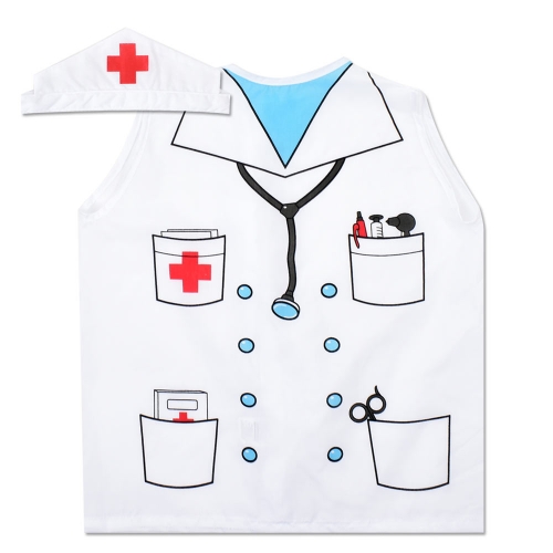 의사 가운 역할 의상 유니폼-조끼형