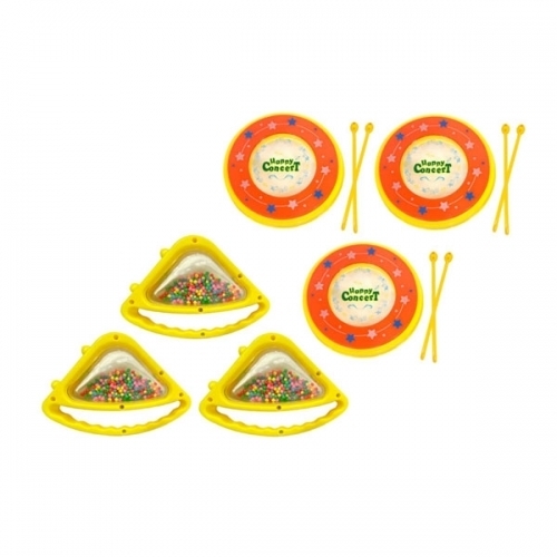 티거 스타 타악기 세트 삼각 마라카스 드럼 6p