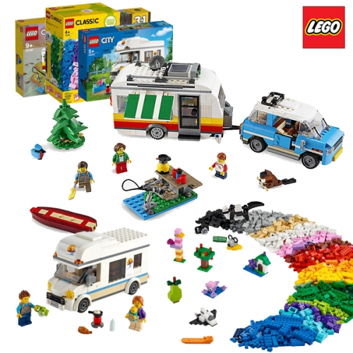 레고 시티 즐거운 가족 캠핑카세트 60283, 31108, 11016