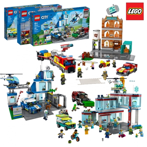 레고 시티 종합응급출동세트 60330, 60321, 60316