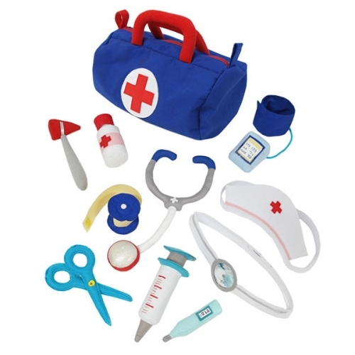 고급 병원 의사 놀이 파랑 가방