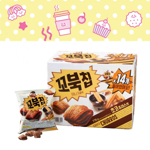 오리온 꼬북칩 초코츄러스맛 55g x 14입