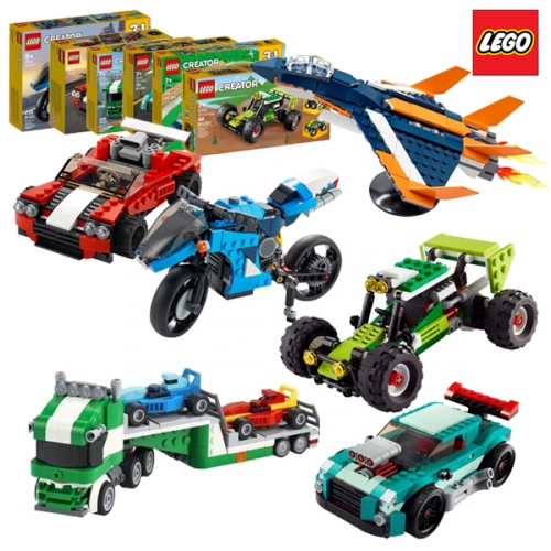레고 크리에이터 3in1 교통기관종합세트 31127, 31113, 31100, 31114, 31126, 31123