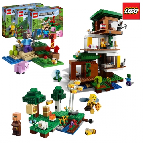레고 마인크래프트 즐거운 모험세트 21177, 21174, 21165