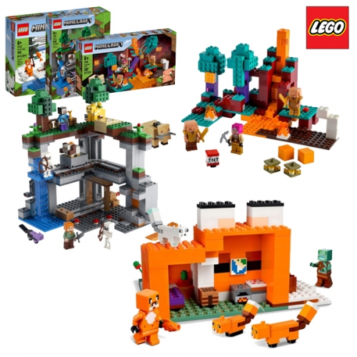 레고 마인크래프트 모험세트 21178, 21169, 21168