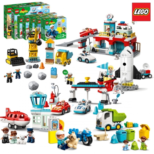 레고 듀플로 뉴 다양한 교통기관세트 10948, 10961, 10945, 10947, 10944, 10967, 10931 (설명서코팅)