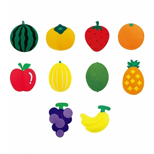 펠트 찍찍이 교육자료 과일 10종