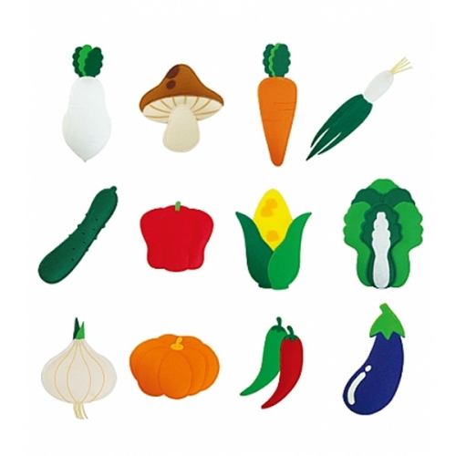 펠트 찍찍이 교육자료 야채 12종