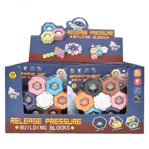 팝핀 야광 피젯 스피너 12개 세트