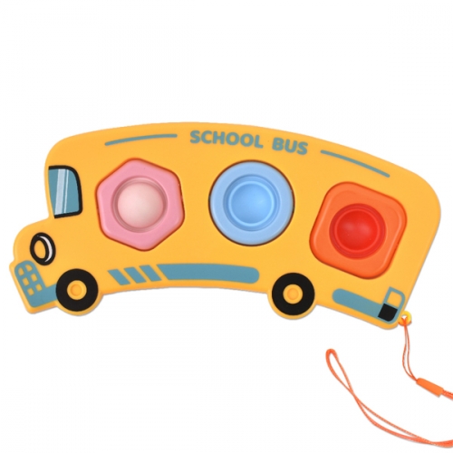 팝핀 스쿨버스 자동차 키링