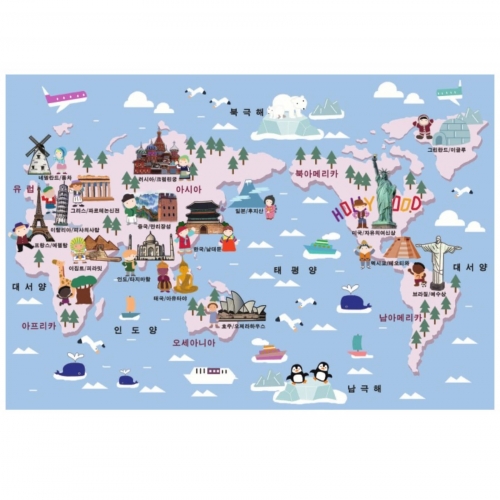 세계의어린이지도매트(중)