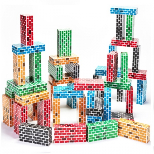 종이벽돌블록(큰직사각50개)(반품시박스교체비추가)