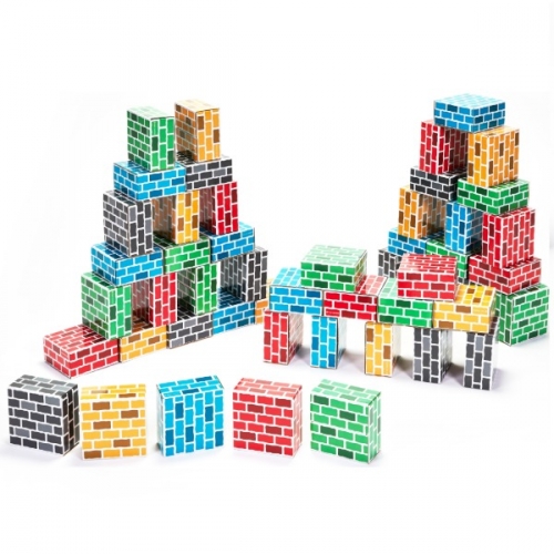 종이벽돌블록(큰정사각50개)(반품시박스교체비추가)