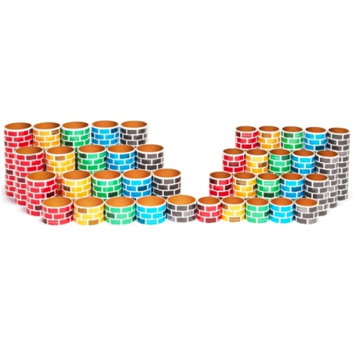 종이벽돌블록(원기둥40개)(반품시박스교체비추가)