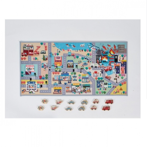 화재현장매트와모형놀이(책상용)