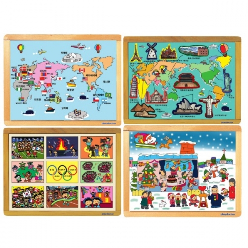 누리과정퍼즐-세계여러나라세트