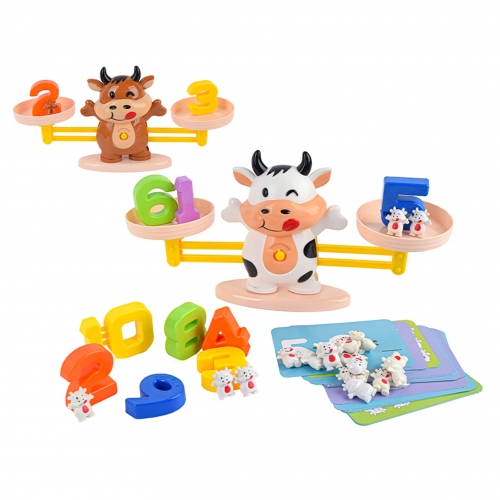 레인보우리퍼블릭 송아지 숫자 천칭 놀이(얼룩소)