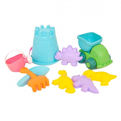 레인보우리퍼블릭 공룡 물 모래놀이 세트(블루) 9pcs