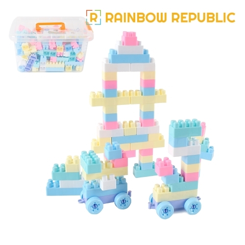 레인보우리퍼블릭 파스텔 레고 블럭 220pcs