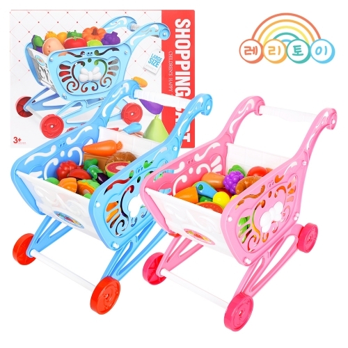 레인보우리퍼블릭 어린이 쇼핑카트놀이(블루)