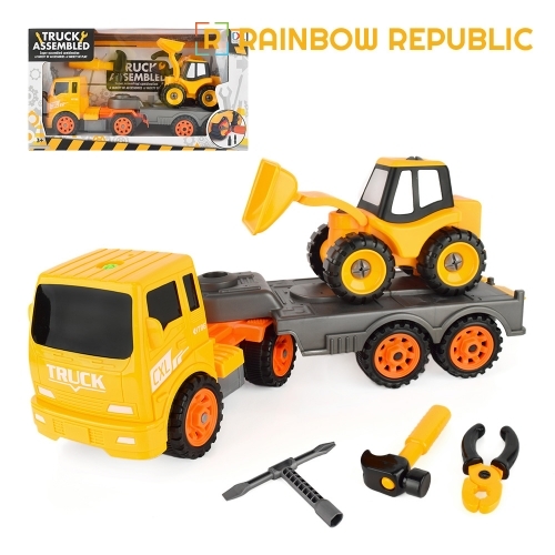 레인보우리퍼블릭 포크레인 캐리어 트럭 2종세트