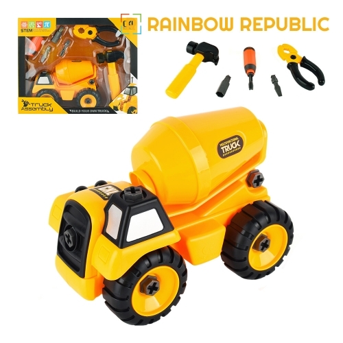 레인보우리퍼블릭 조립 중장비 레미콘 세트