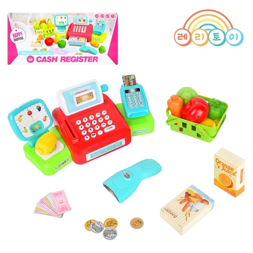 레인보우리퍼블릭 과일 가게 계산대 놀이 A형 15pcs