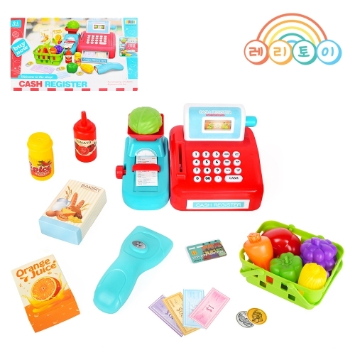 레인보우리퍼블릭 과일 가게 계산대 놀이 B형 15pcs
