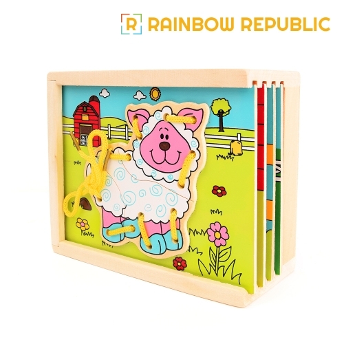 레인보우리퍼블릭 동물 꿰기 놀이