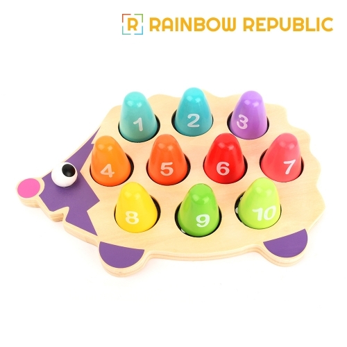 레인보우리퍼블릭 고슴도치 숫자 블럭