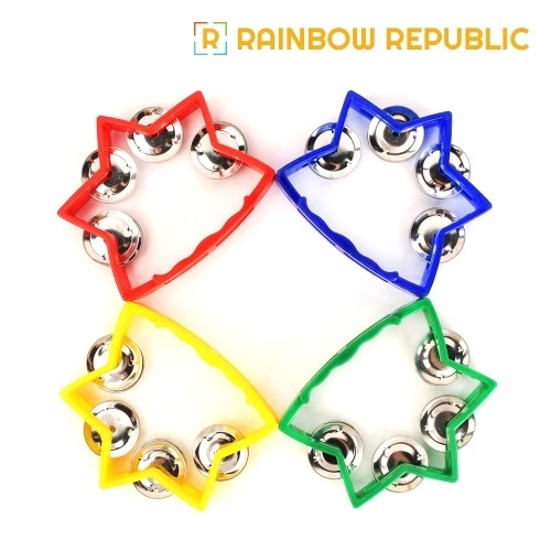 레인보우리퍼블릭 미니 스타 탬버린(레드)