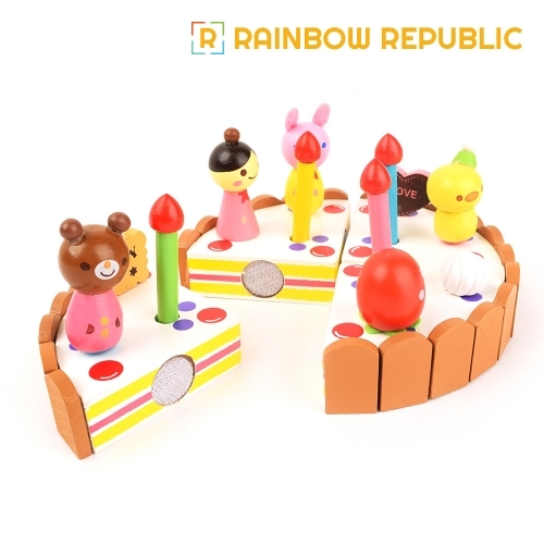 레인보우리퍼블릭 원목 케이크 놀이