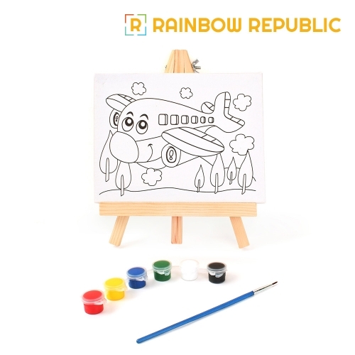 레인보우리퍼블릭 어린이 유화 캔버스 세트